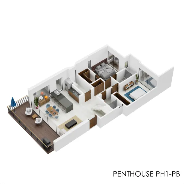 KAAY Tulum — Penthouse PH1 · planta baja